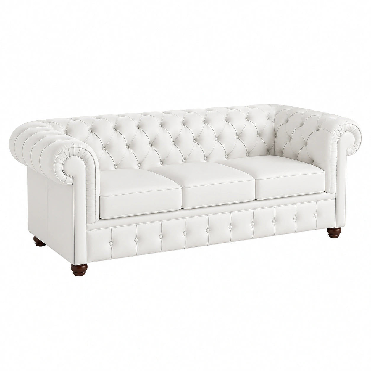 Divano Chesterfield Personalizzato in Ecopelle o Vera Pelle per il Soggiorno