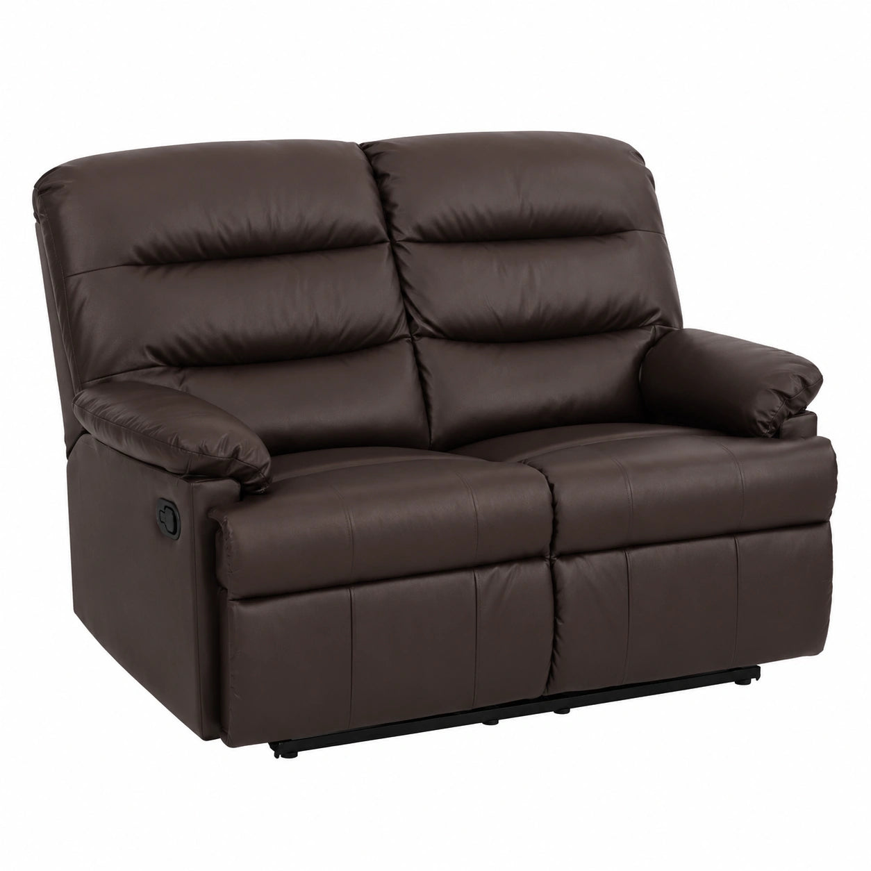 Divano Reclinabile Mara in Ecopelle Marrone 130x80x100 cm