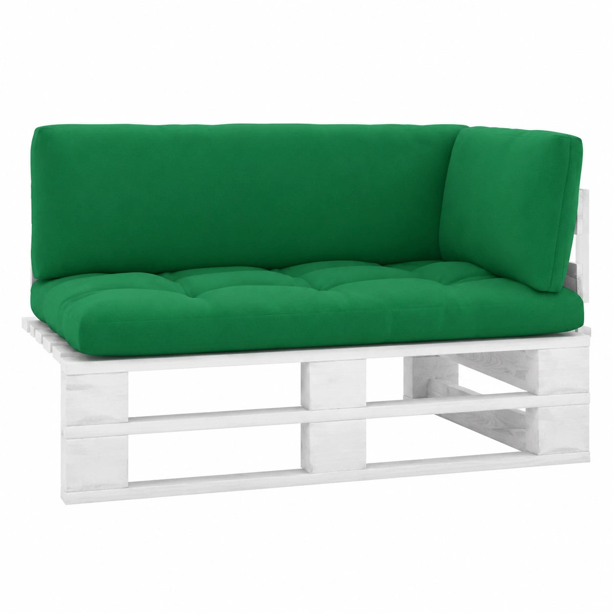 Set angolare modulare da giardino in legno con cuscini